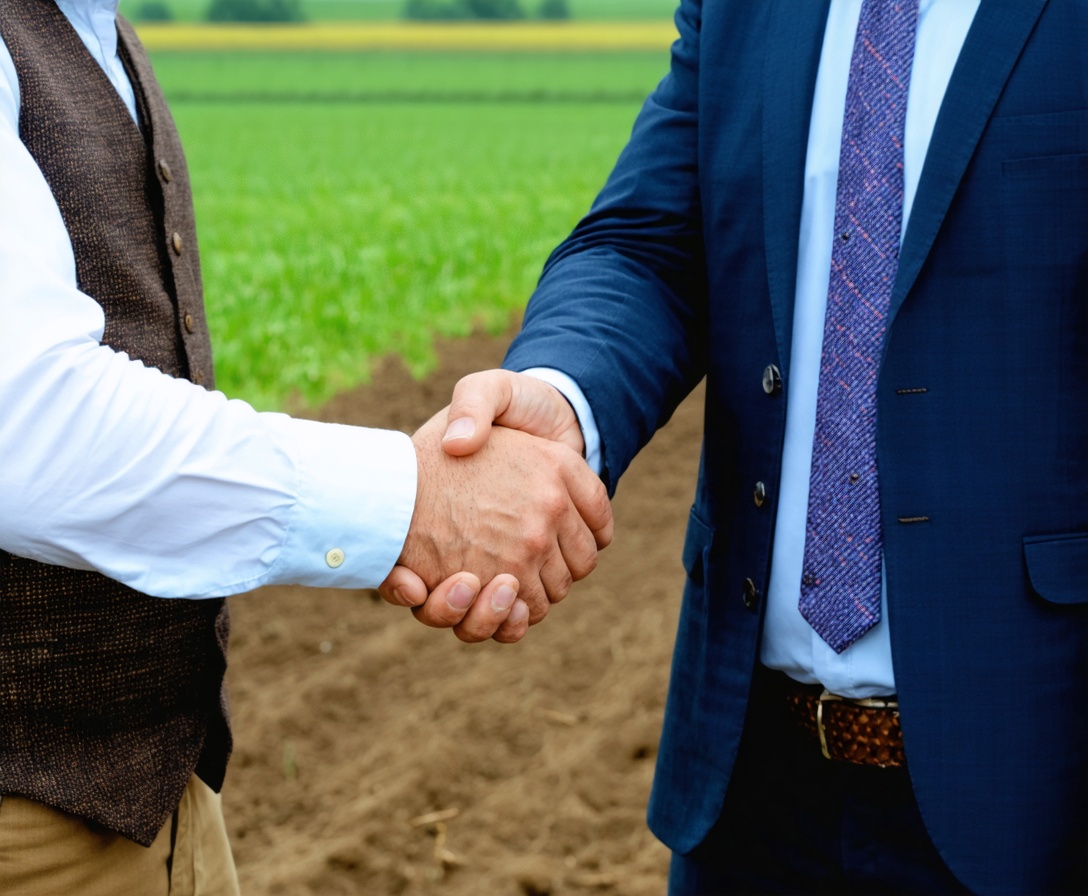 Farmár a konzultant pri strategickom rozhovore v Žiline